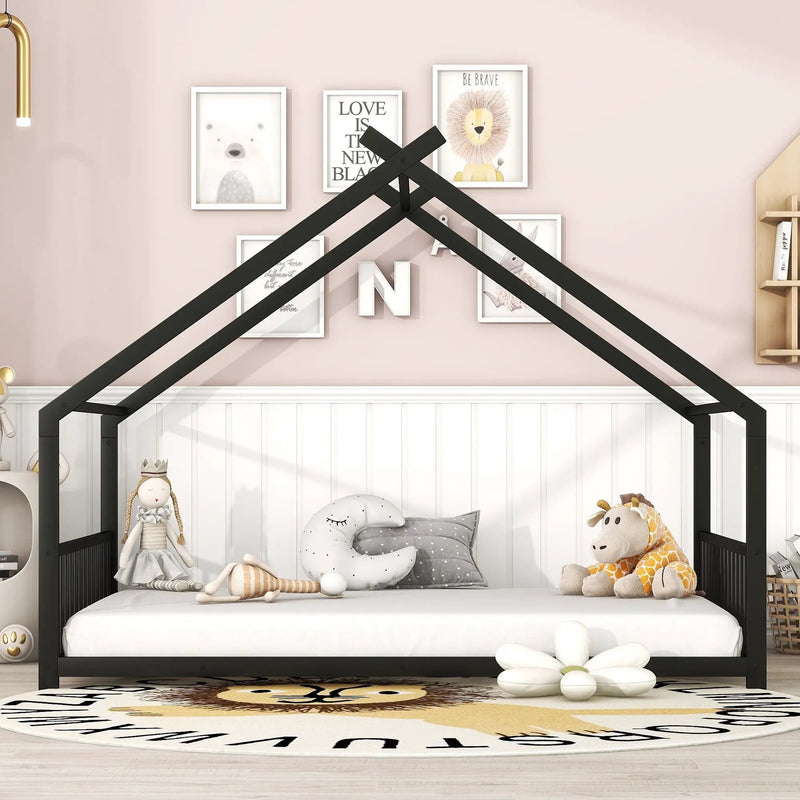 Metal House Bed by HouseOfZazla