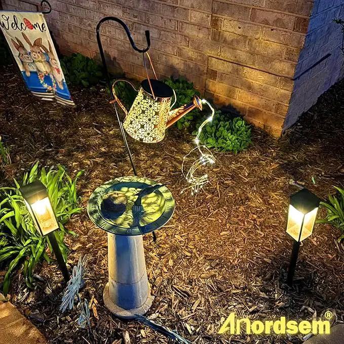Watering Can Lights Solar Powered: Garden Light Waterproof Outdoor Decoration - Flower Lanterns Hanging Yard Patio Path Proch Decor - Birthday Gardening Gifts for Women Mom Grandma by GreenHaven Gardens
