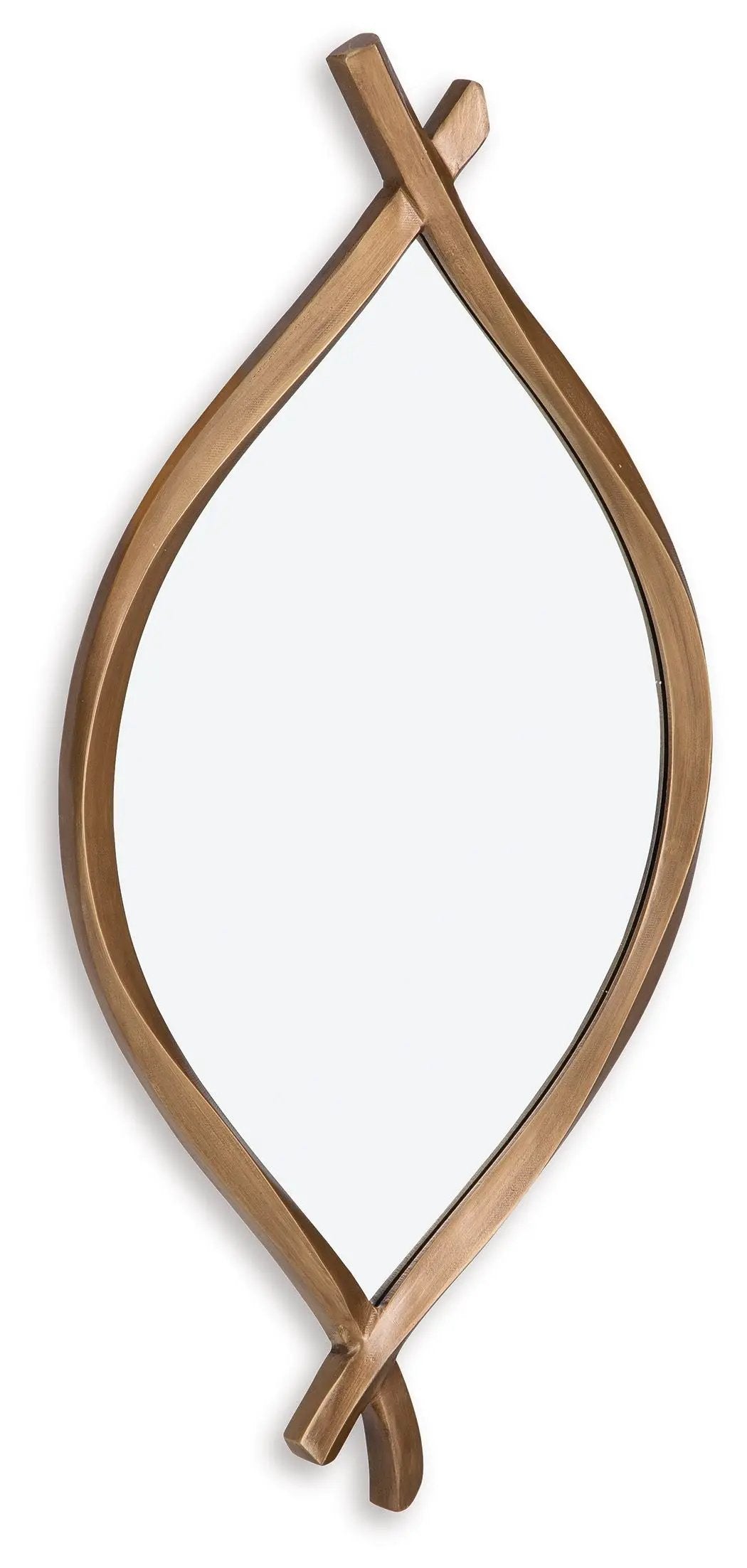 Bartner - Accent Mirror - Antique Gold Finish by Unique Piece Furniture