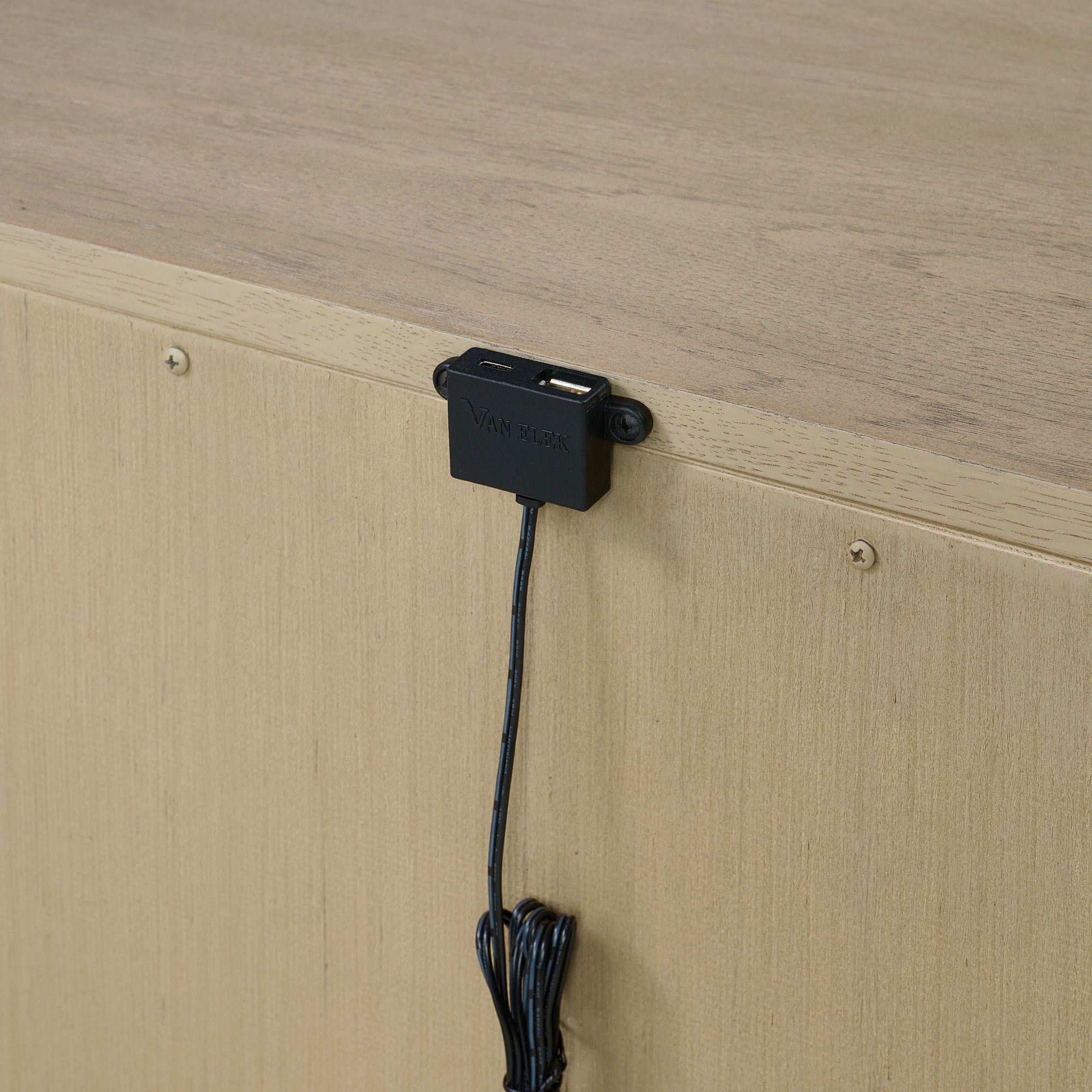 3 Drawer Nightstand With USB Charging Port - Brown by HouseOfZazla