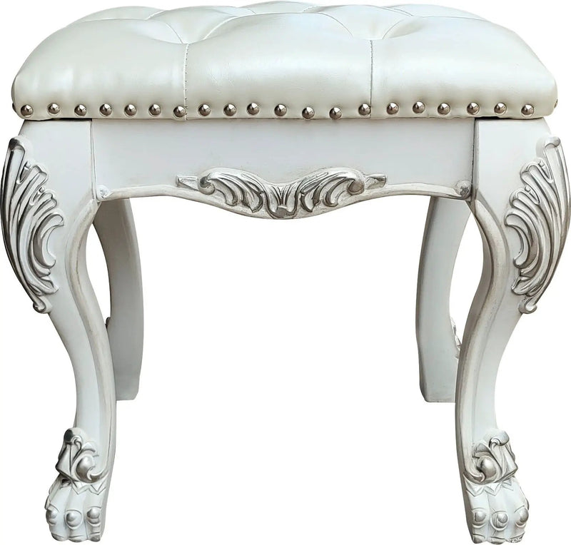 Dresden II - Vanity Stool - Bone White by HouseOfZazla