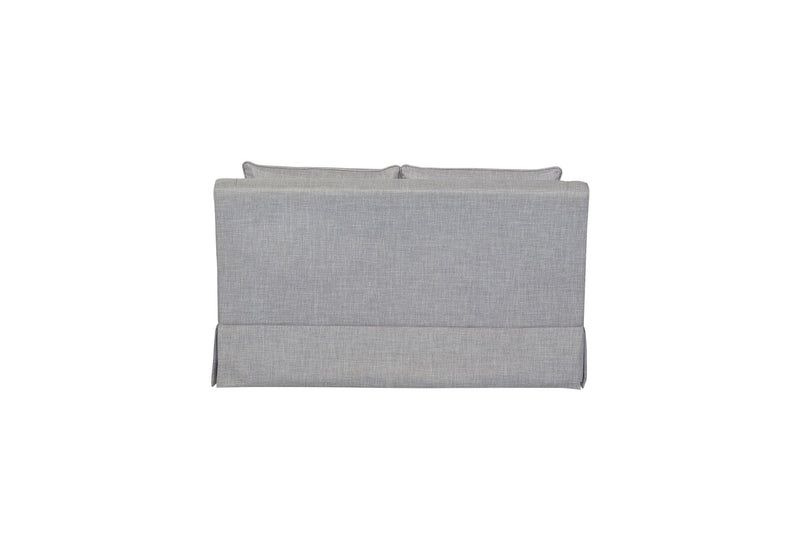 Loveseat With Skirt and Reversible Cushions with 2 Pillows - Light Gray, photo 4 of 5
