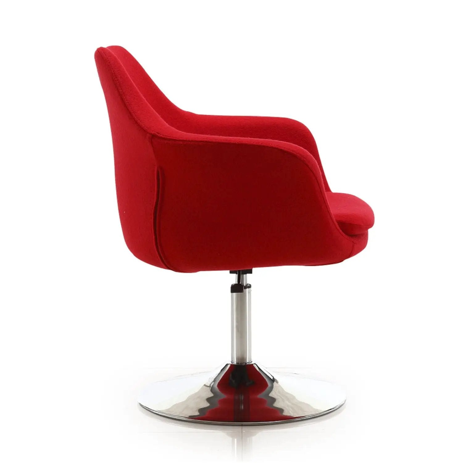 Kinsey - Swivel Lounge Chair - Red by HouseOfZazla