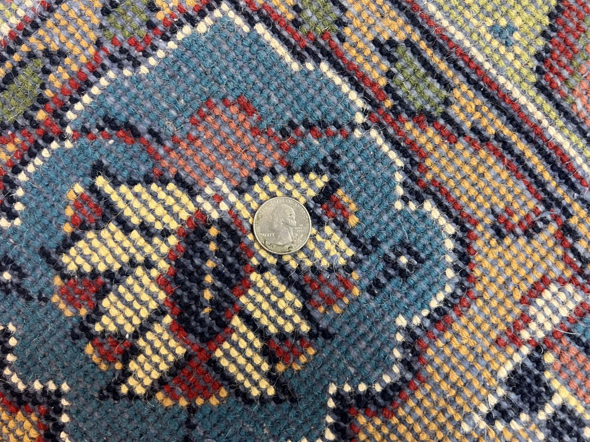 Indo Persian Rug 12x15, Mahal Sarouk Rug 12 x 15, Wool Hand Knotted Vintage Carpet, Navy Blue, Oversized Rug, Center Medallion by Jewel Rugs