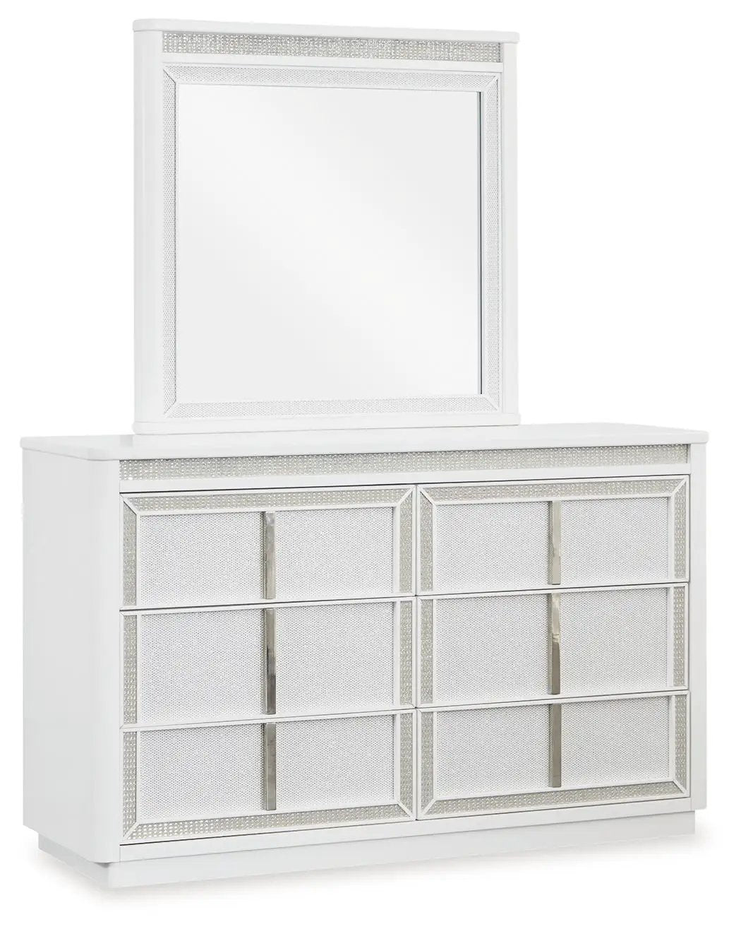 Chalanna - Dresser And Mirror - White by Unique Piece Furniture
