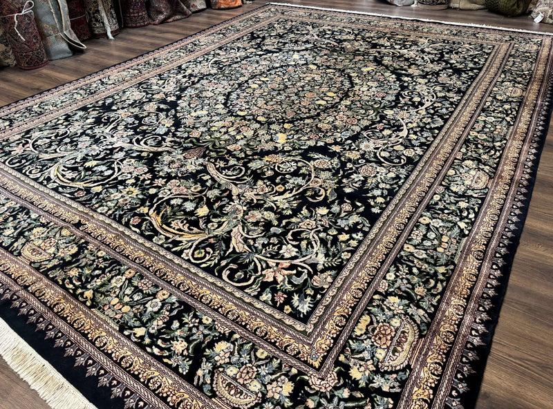 Pak Persian Rug 10x14, Elegant Floral Carpet, Fine 225 KPSI by Jewel Rugs