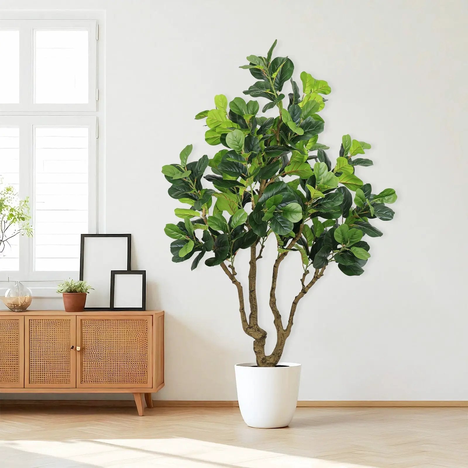 7FT Tall Artificial Banyan Tree Silk Plant – Large Faux Greenery by HouseOfZazla