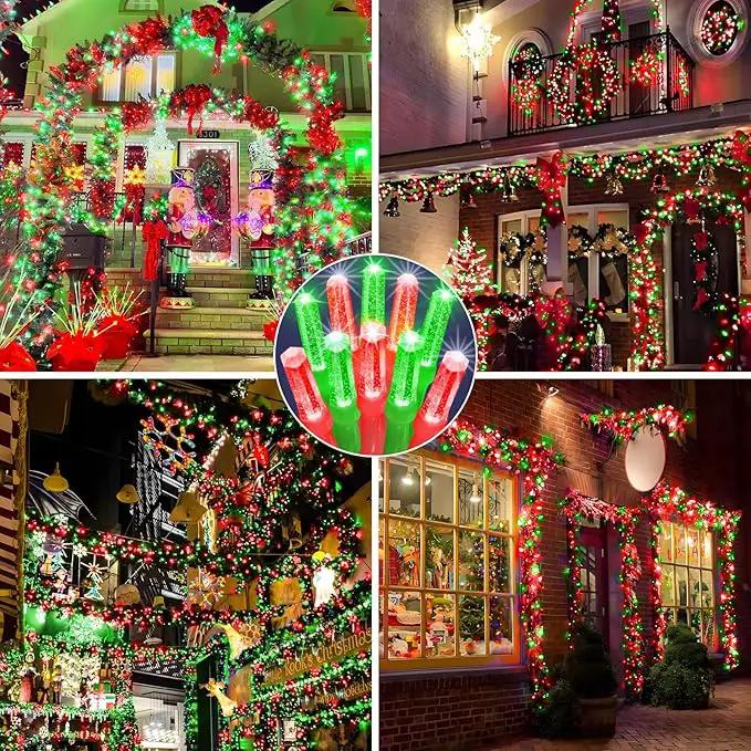 Heceltt 360 LED 118 FT String Lights Outdoor, 8 Modes Christmas Lights Plug in, IP44 Waterproof Led String Lights with Timer and Memory for Xmas Yard Garden Decorations (Red and Green) by GreenHaven Gardens
