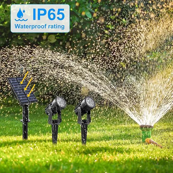 Solar Spot Lights Outdoor, 2-in-1 Solar Landscape Spotlights IP65 Waterproof 9.8ft Cable,Auto On/Off Outdoor Wall Lights for Garden Yard Driveway Porch Walkway Pool(6000K White) by GreenHaven Gardens