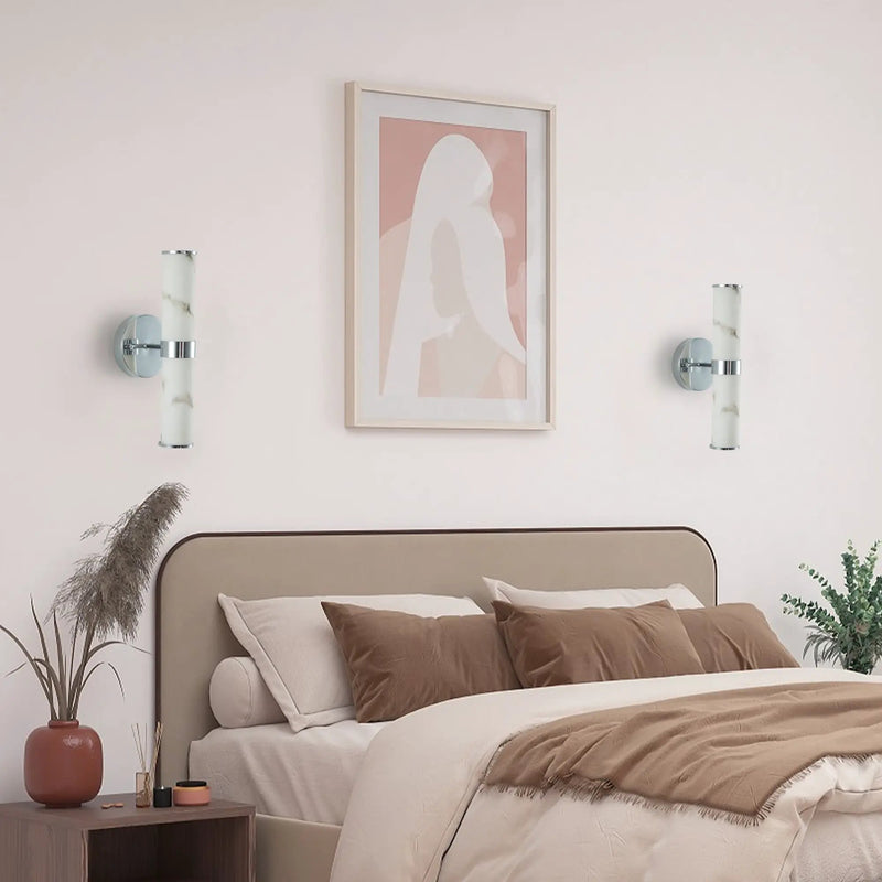 Resin Imitation Marble Wall Light Set of 2 by HouseOfZazla