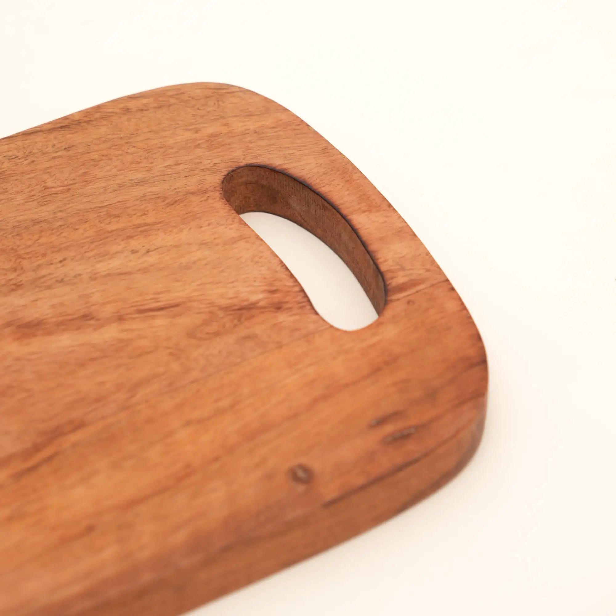 Acacia Wood Cutting Board with Built-In Handle by HouseOfZazla