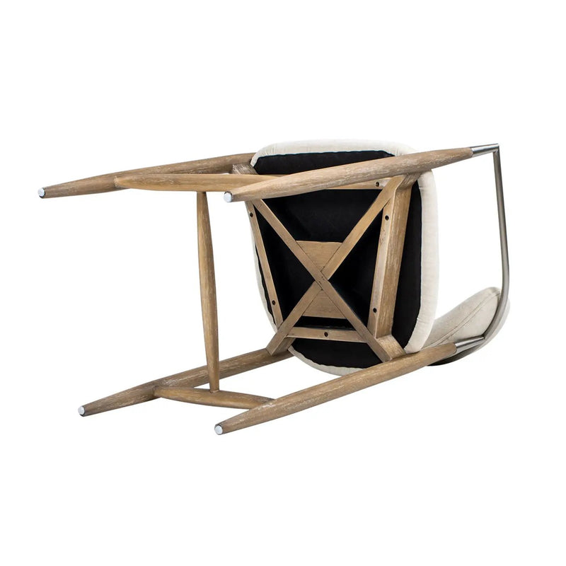 Artemis - Mixed Material Upholstered Counter Stool - Warm White by Unique Piece Furniture