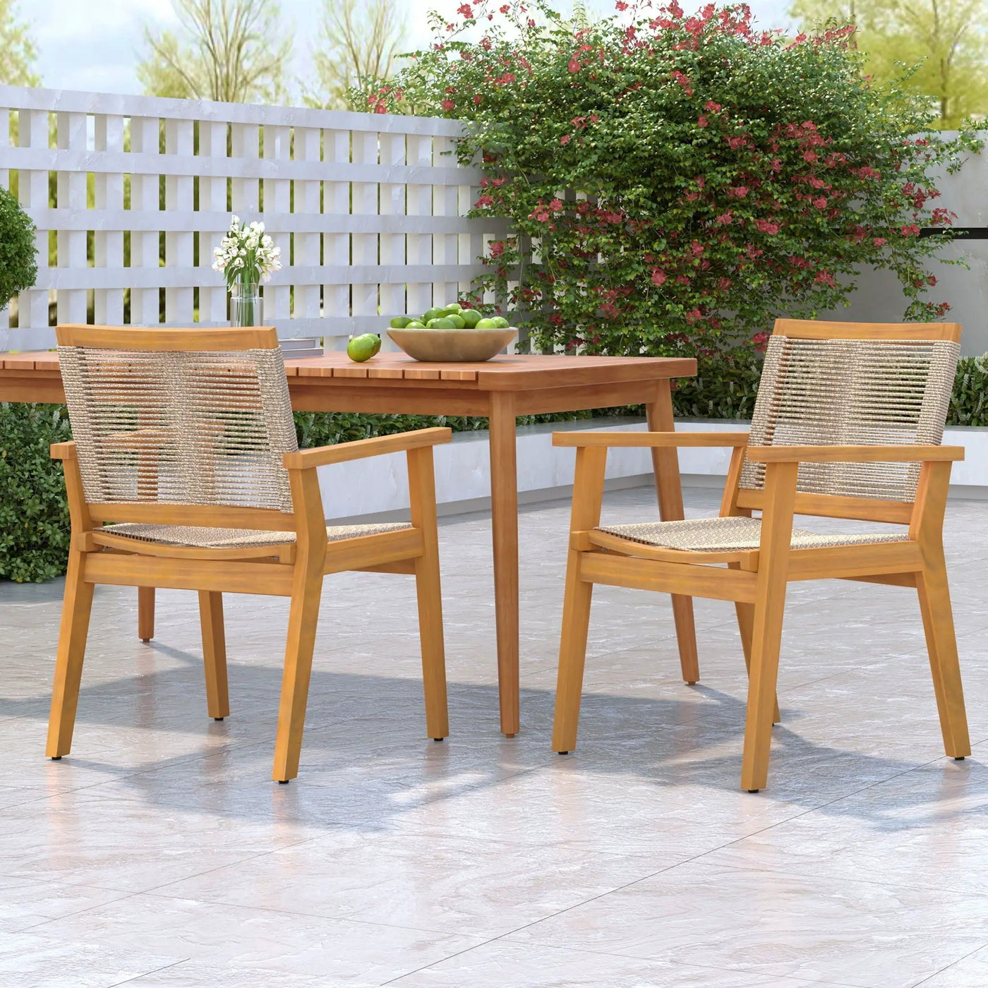 Outdoor Rope Dining Chair (Set of 2) by HouseOfZazla