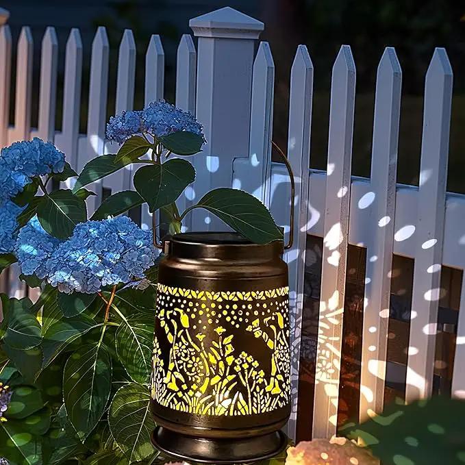 KY&BOSAM Pet Dog Memorial Solar Lights Outdoor Garden Decor Solar Lanterns Outdoor Waterproof Metal Light Memorial Gift, Pet Loss, Pet Sympathy, Thoughtful Dogs and Cats Remembrance, Bereavement Gift by GreenHaven Gardens