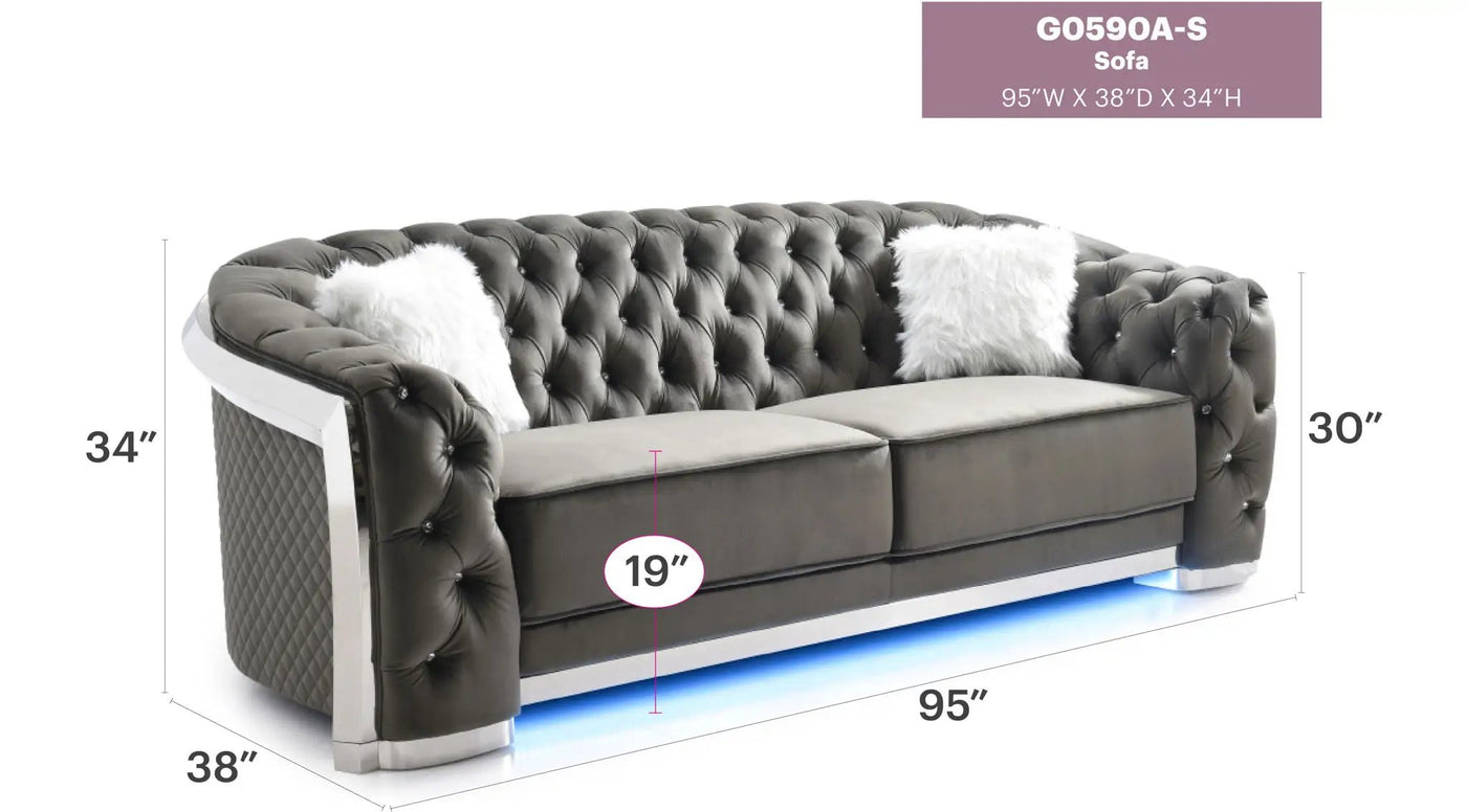 Sapphire - Sofa by Unique Piece Furniture