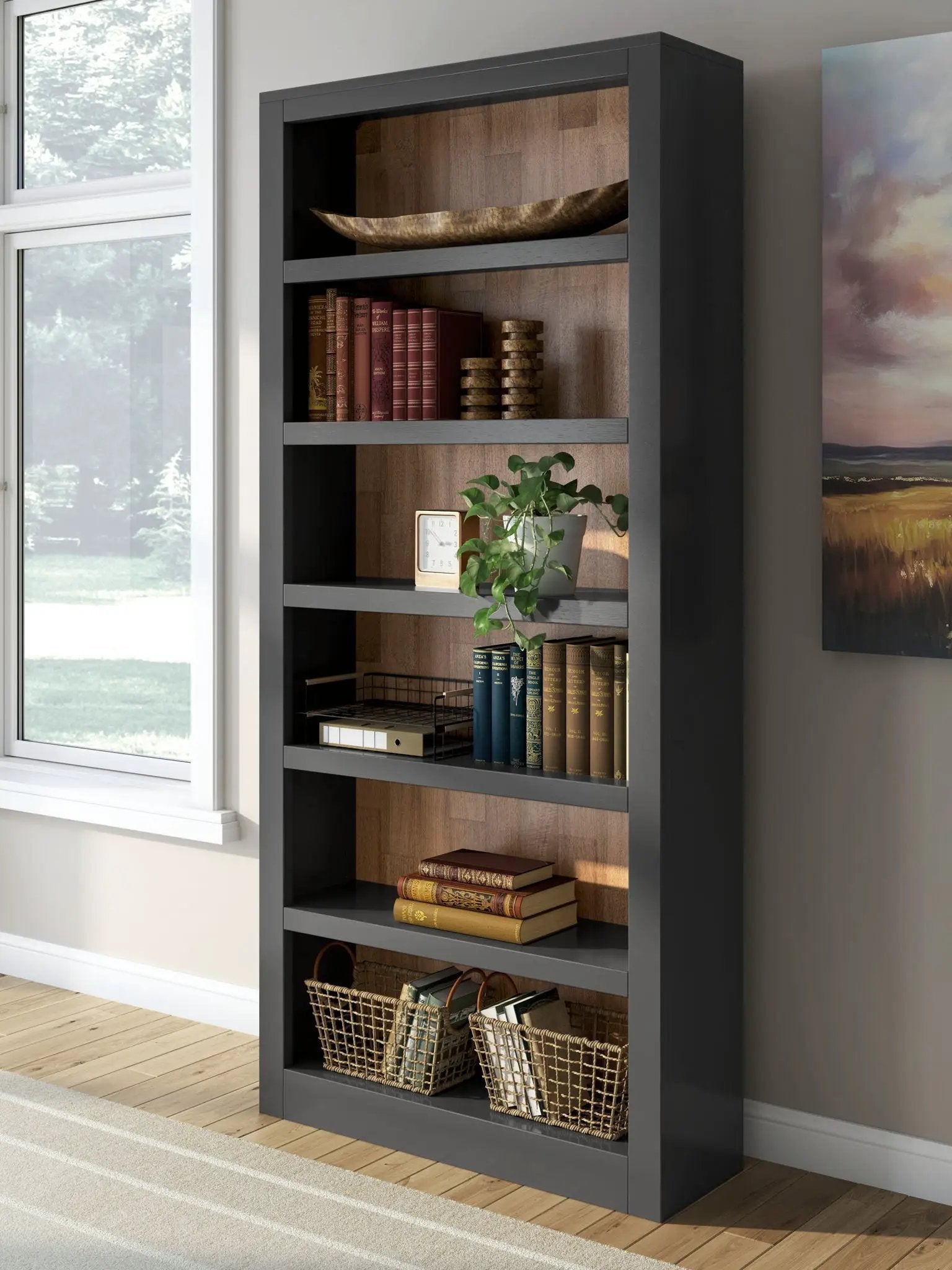 Wildenauer - Bookcase - Brown / Black by Unique Piece Furniture