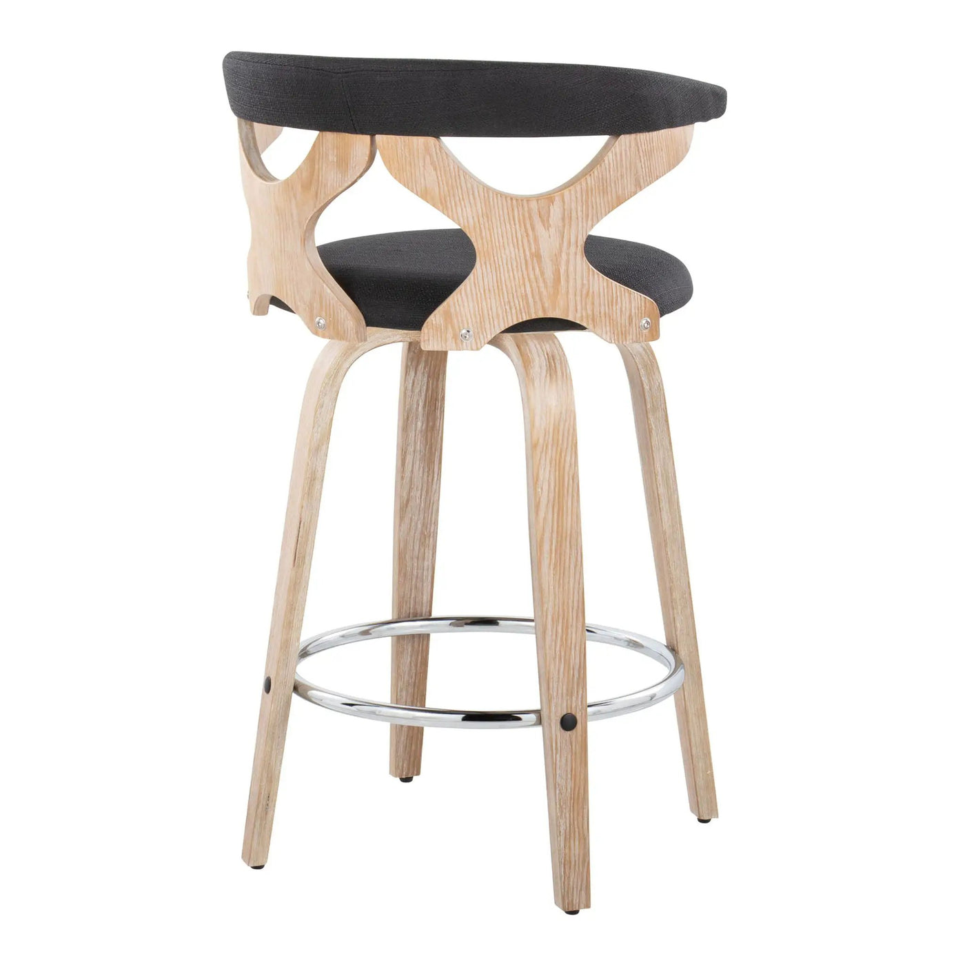 Gardenia - Mid Century Modern Fixed Height Counter Stool With Swivel (Set of 2) by HouseOfZazla