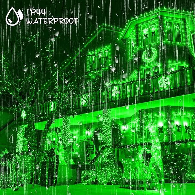164Ft 500 LED St Patrick's Day Lights, Waterproof 8 Twinkle with Memory Functions Green String Lights for Indoor Outdoor Tree Garden Decoration (Green) by GreenHaven Gardens