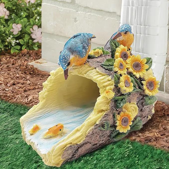 Hummingbird Gutter Extender Diverter, Decorative Downspout Extensions, Splash Block, Eco-Friendly Resin, 3"x4" Downspouts, Unique Garden Statue Ornament, Ideal Outdoor Decor Gift by GreenHaven Gardens
