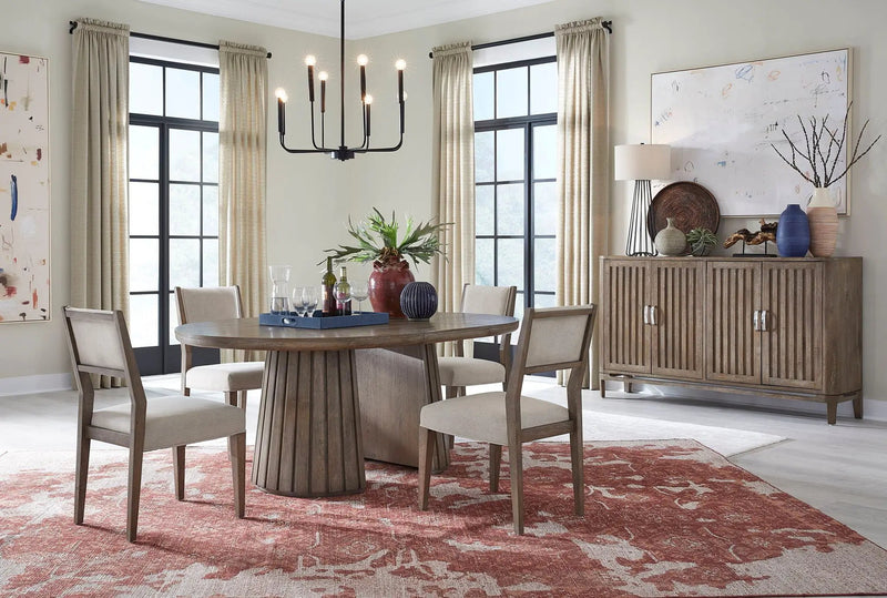 Kavanaugh - Round Dining Table - Weathered Kona Brown, photo 4 of 7