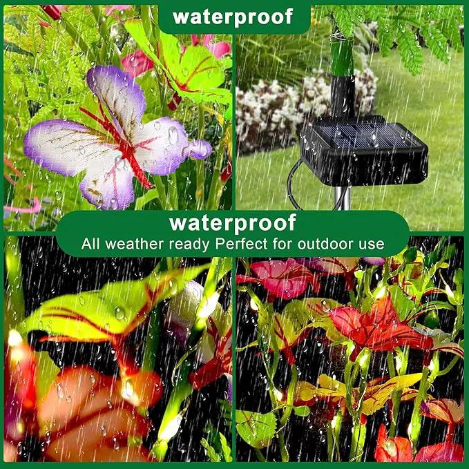 Solar Garden Lights Outdoor Waterproof Butterfly Decor,Solar Swaying Butterfly Lights,Solar Decorative Flowers Stakes for Garden Yard Pathway Fairy Outdoor Decor by GreenHaven Gardens