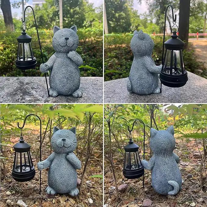 Solar Garden Decor Statues Figurine: Garden Art for Patio Balcony Yard Lawn - Unique Christmas Birthdays Gifts for Mom Grandma Women Wife Sister by GreenHaven Gardens