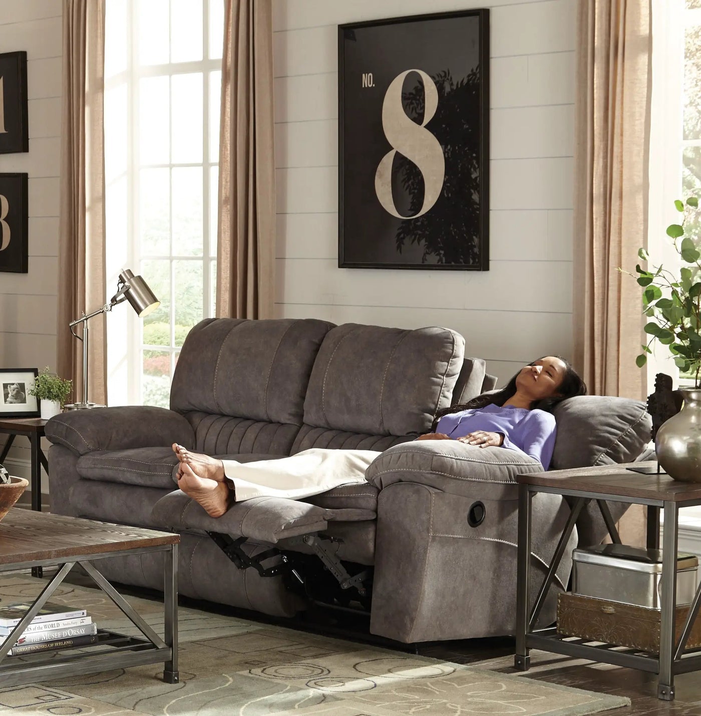 Reyes - Lay Flat Reclining Sofa by Unique Piece Furniture