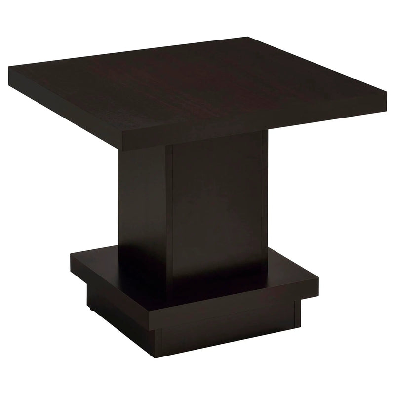 Reston 2-piece Square Coffee and End Table Set Cappuccino by Unique Piece Furniture