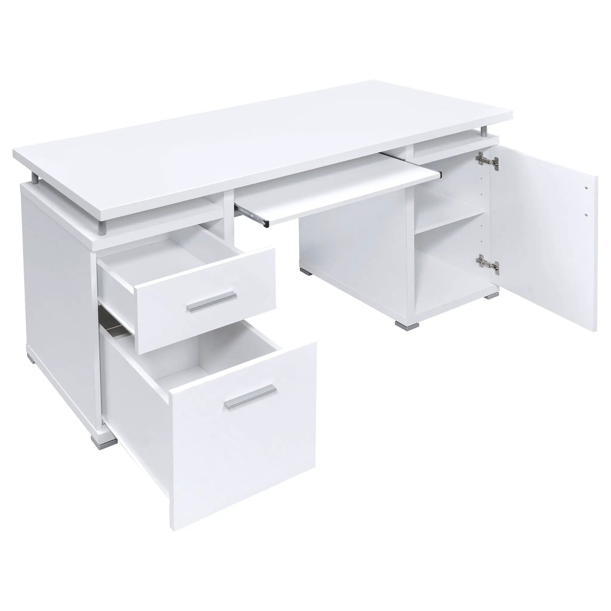 Tracy 55-inch 2-drawer Office Computer Desk White by Unique Piece Furniture