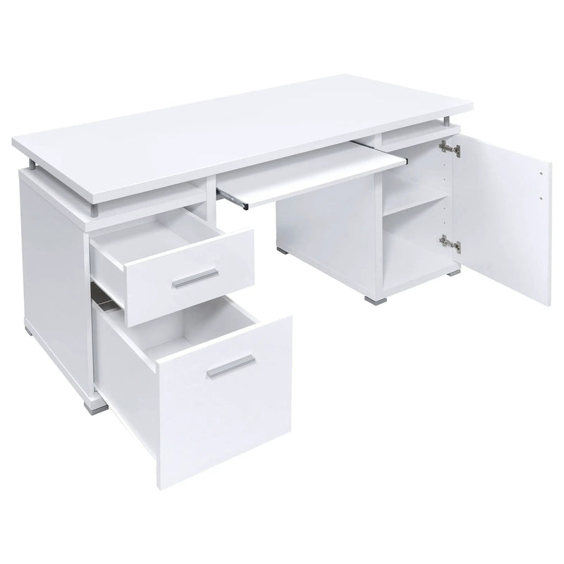 Tracy 55-inch 2-drawer Office Computer Desk White by Unique Piece Furniture