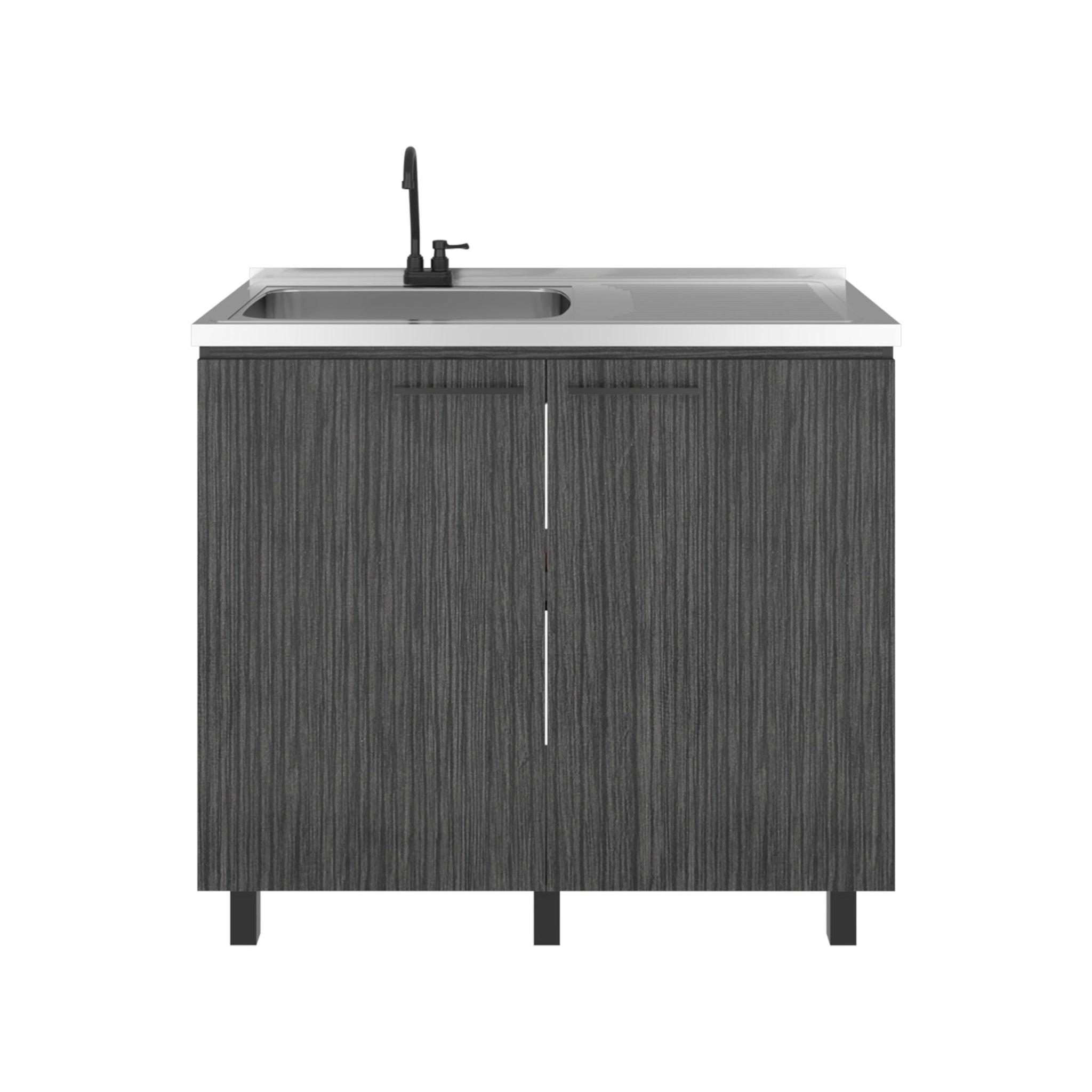 Gold Utility Sink Cabinet with 2 Doors and 3 Shelves by HouseOfZazla