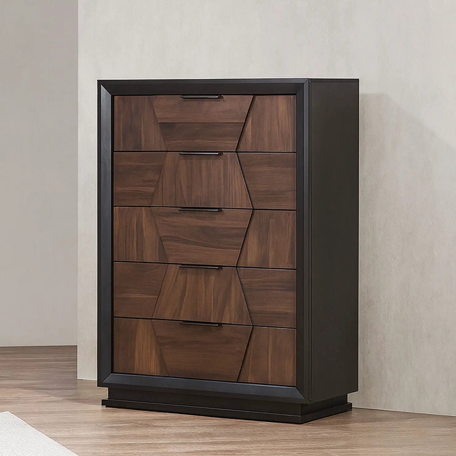 Houston - 5 Drawer Chest - Walnut by HouseOfZazla