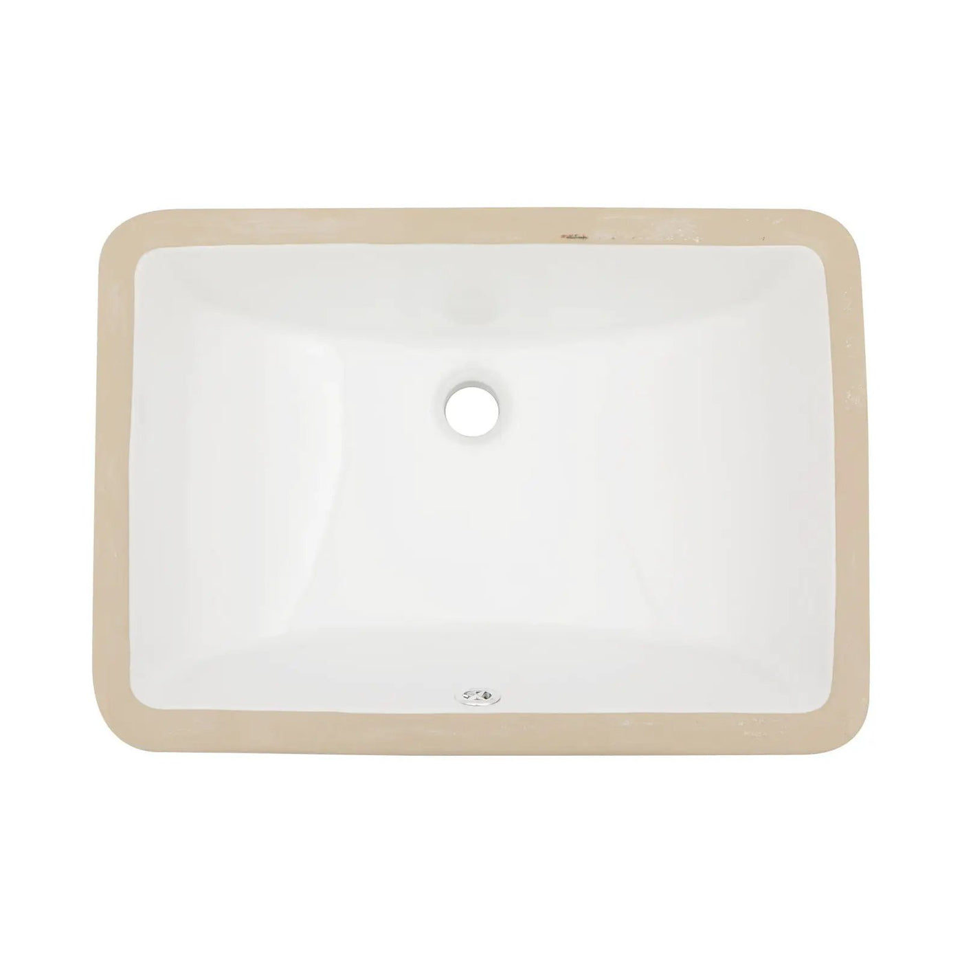 Modern Ceramic Undermount Bathroom Sink With Overflow, High Quality by HouseOfZazla