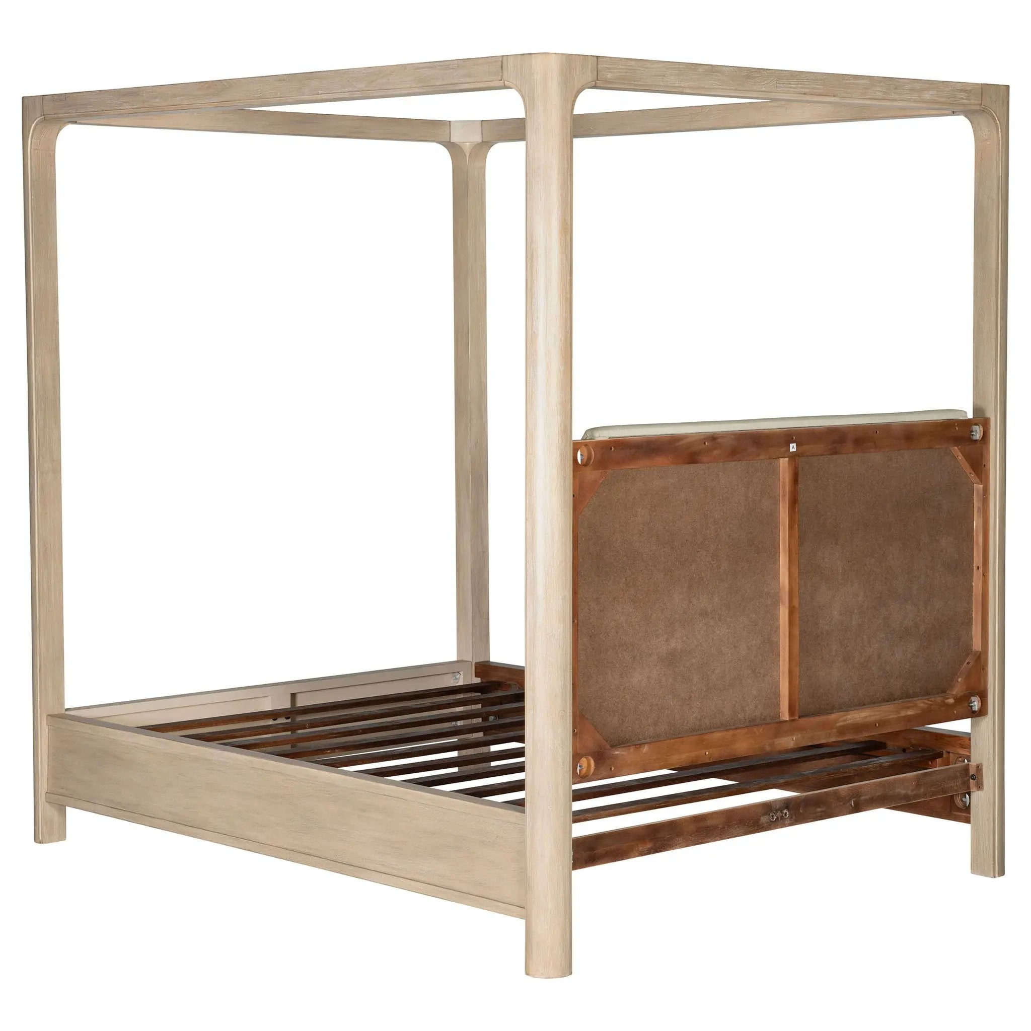 Solano 85-inch Queen Canopy Bed Weathered Mango by Unique Piece Furniture