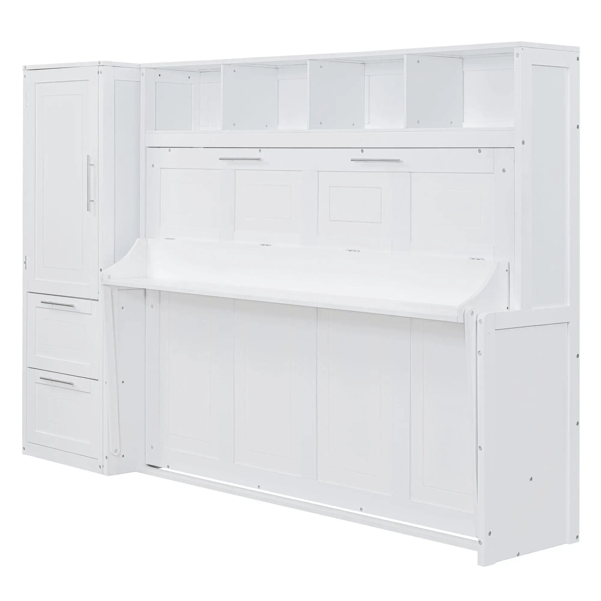 Space Saving Murphy Wall Bed With Closet And Drawers