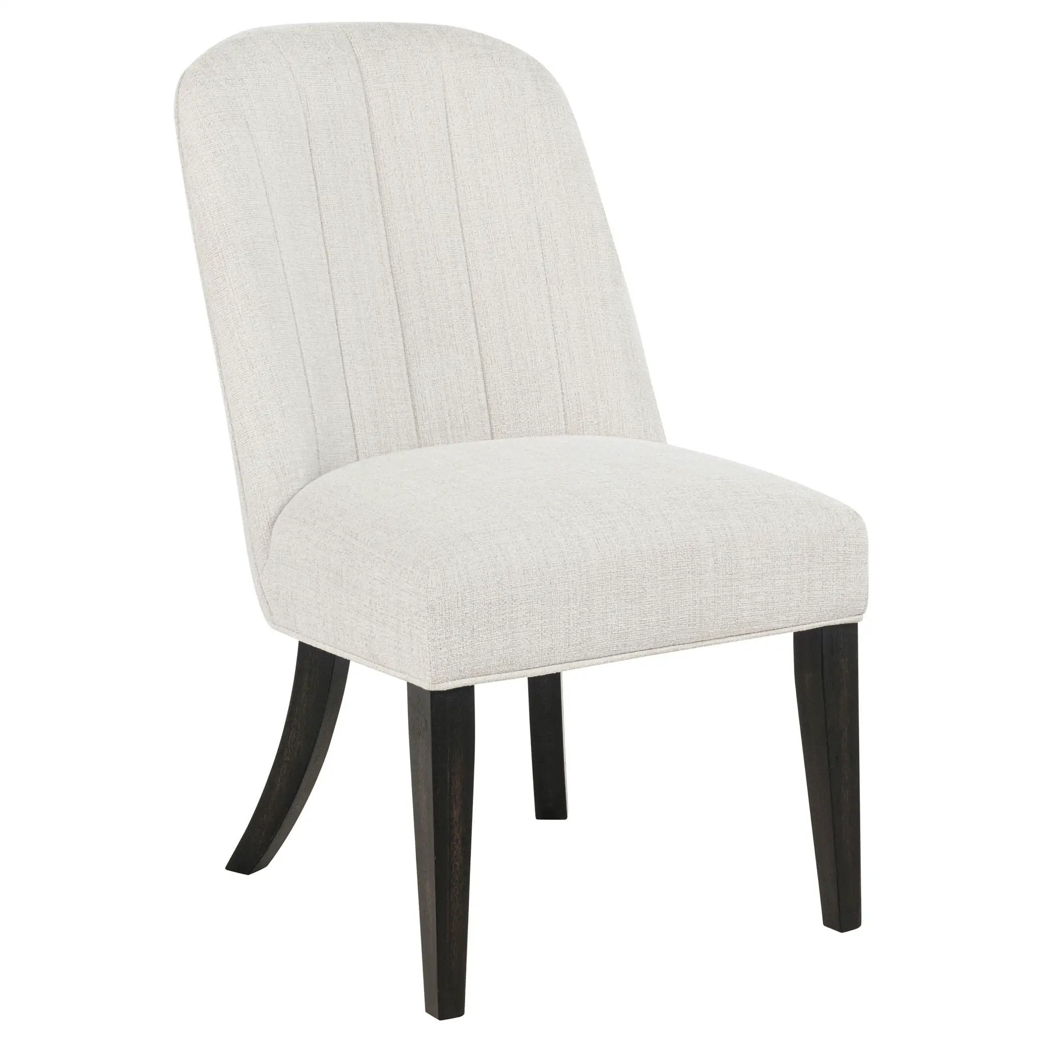 Leandro Upholstered Dining Side Chair Cream (Set of 2) by Unique Piece Furniture