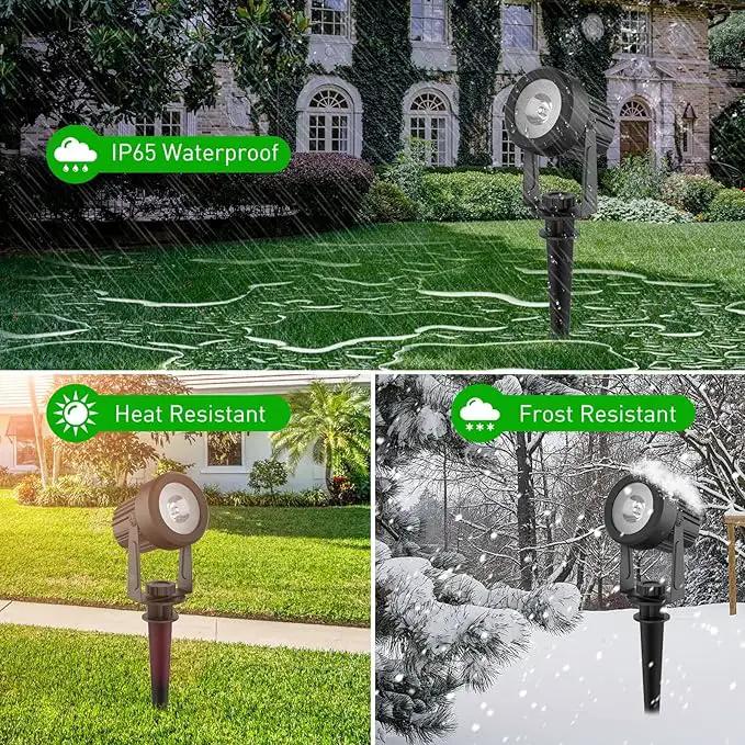 T-SUNUS Solar Spot Lights Outdoor IP65 Waterproof White 6000K 2-in-1 Landscape Spotlights, 9.8ft Cable Separate Panel Auto Dusk to Dawn Dimmable for Flag Yard Garden Patio Driveway Pathway Garage by GreenHaven Gardens