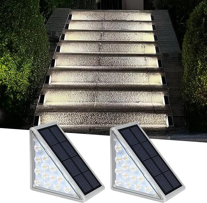 LED Solar Step Lights, Outdoor Solar Decor IP67 for Yard, Patio, Garden, Walkways, Driveway, Porch 2PK by GreenHaven Gardens