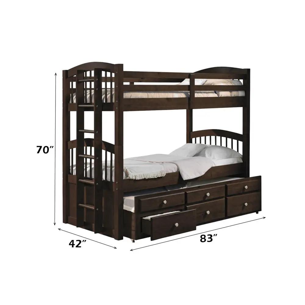 Micah - Bunk Bed & Trundle w/3 Drw by Unique Piece Furniture