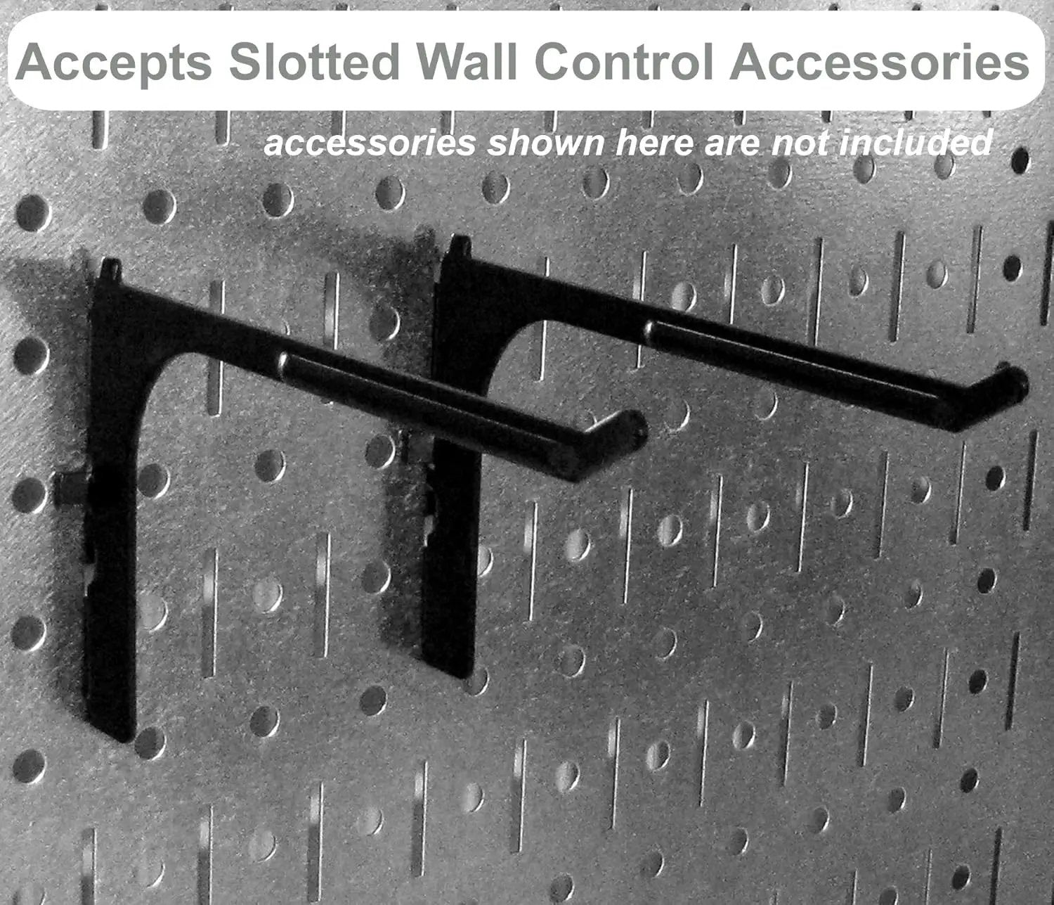 Wall Control 30WRK400GVR 4-Feet Metal Pegboard Standard Tool Storage Kit with Galvanized Toolboard and Red Accessories by GreenHaven Gardens