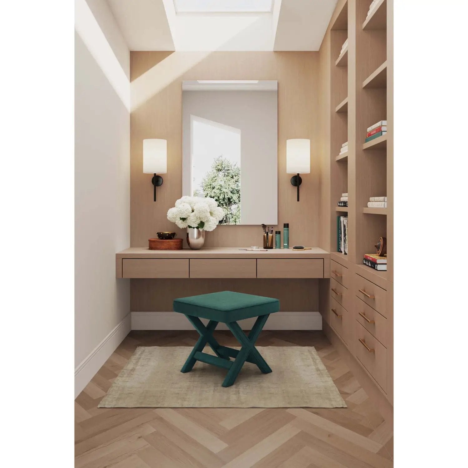 Abigail - Accent Bench With Piped Cushion by HouseOfZazla