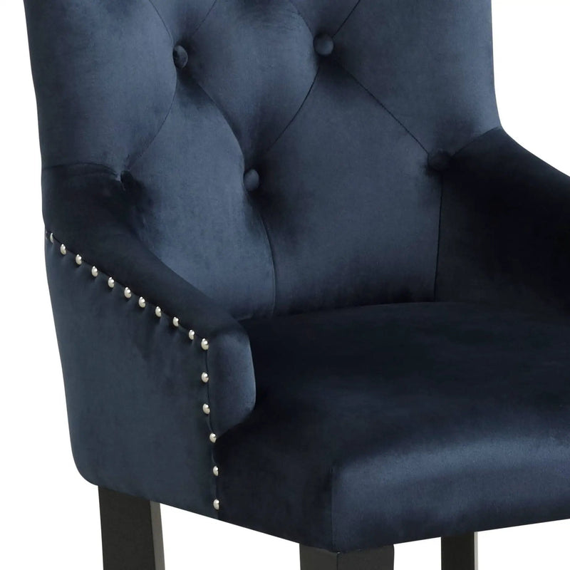 Varian II - Side Chair - Dark Navy by Unique Piece Furniture