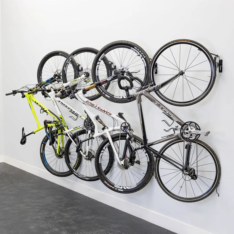 StoreYourBoard Bike Swivel Rack – Wall Mounted Garage Bike Storage, Vertical Hanger with 120° Swing Design & Stopper, Space-Saving Indoor Wall Mount – Fits Kids Bikes, BMX & More by GreenHaven Gardens