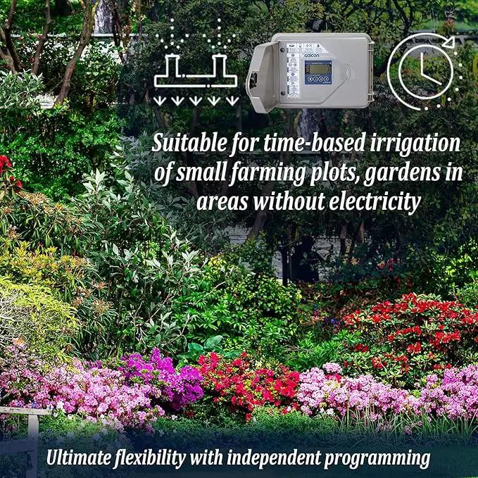 Galcon 8056S AC-6S 6-Station Indoor Irrigation or Outdoor Controller-Seconds Operation by GreenHaven Gardens