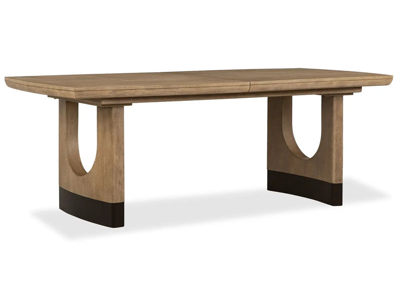 Tristan - Extendable Trestle Dining Table - Swiss Coffee by Unique Piece Furniture