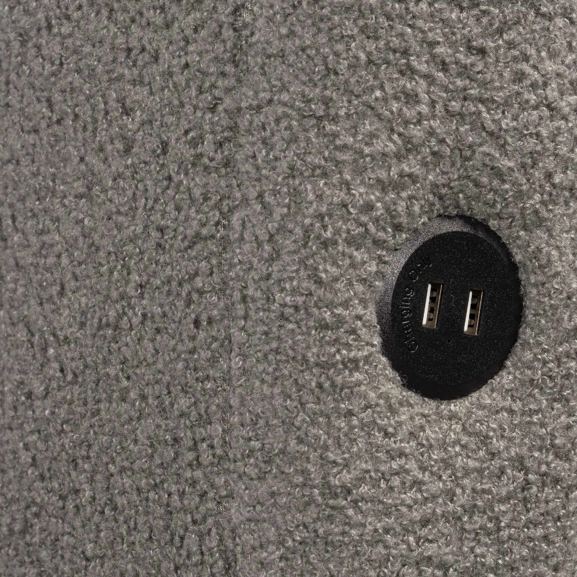 Upholstered Platform Bed With USB Charging