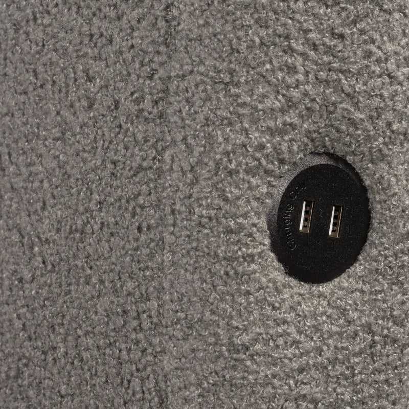 Upholstered Platform Bed With USB Charging