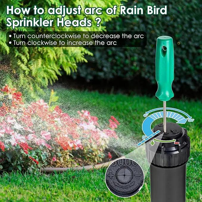 Sprinkler Head Tool Compatible with Rain Bird, Spray Head Pull up Tools and Sprinkler Rotor Adjustment Tool Sprinkler Removal Tool, Sprinkler Wrench for Lawn Irrigation Sprinkler System Repair by GreenHaven Gardens