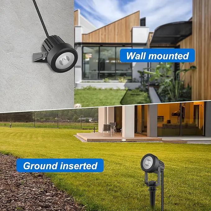Solar Spot Lights Outdoor, Landscape Spotlights IP65 Waterproof 9.8ft Cable, Dusk to Dawn Solar Uplights for Tree Garden Yard Driveway Porch Walkway Pool (6-in-1, 3000K Warm White) by GreenHaven Gardens
