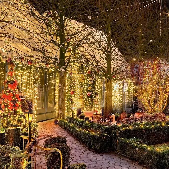2 Pack Solar String Lights Outdoor, 200 LED Extra-Long 78 FT Solar Lights Outdoor with 8 Lighting Modes, IP65 Waterproof for Garden, Patio, Xmas, Balcony, Wedding, Party (Warm White) by GreenHaven Gardens